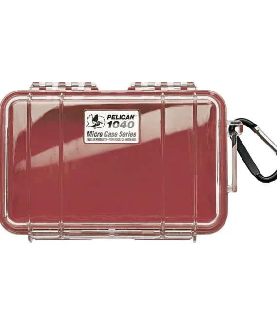 Pelican Micro Case 1040 WL/WI – Red Clear