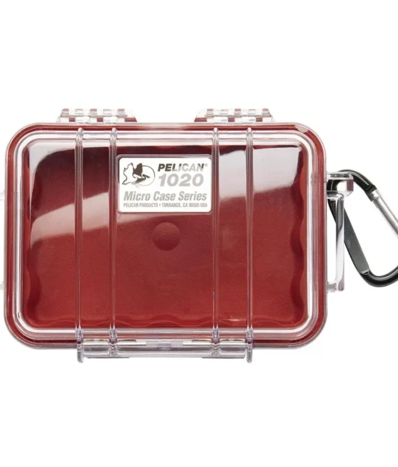 Pelican Micro Case 1020 WL/WI – Red Clear