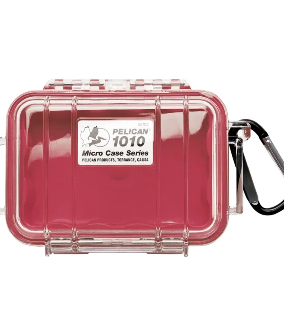 Pelican Micro Case 1010 WL/WI Clear – Red