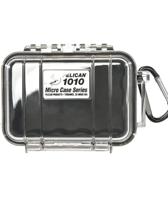 Pelican Micro Case 1010 WL/Black Liner – Clear