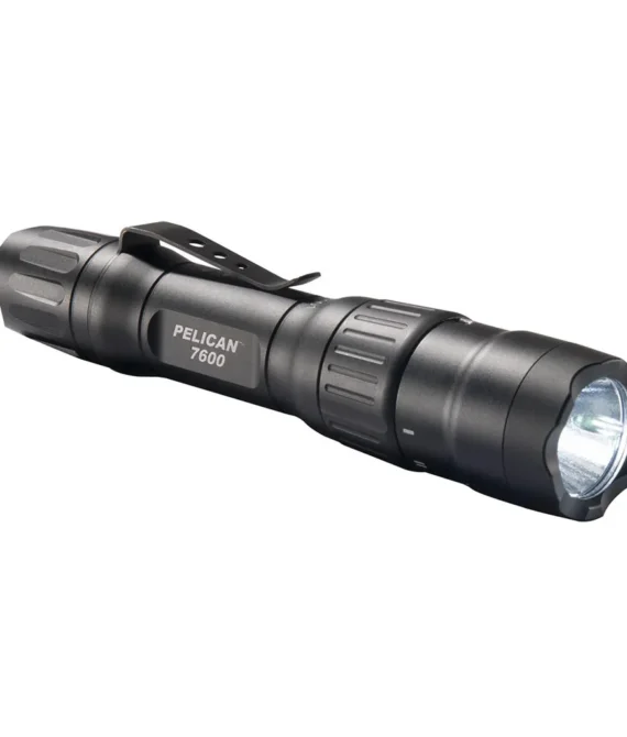 Pelican Rechargeable LED Tactical Flashlight 7600 3-Color Li-ion – Black