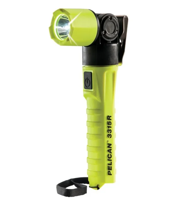 Pelican Rechargeable LED Light 3310R-RA Li-ion + RT Angle Yellow